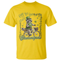 Funny Irish Raccoon Driver T Shirt Off To Start The Shenanigans