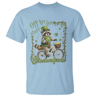 Funny Irish Raccoon Driver T Shirt Off To Start The Shenanigans