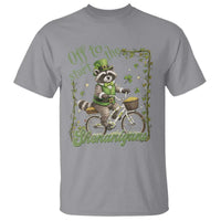 Funny Irish Raccoon Driver T Shirt Off To Start The Shenanigans