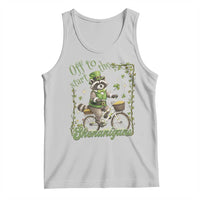 Funny Irish Raccoon Driver Tank Top Off To Start The Shenanigans