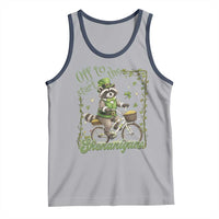 Funny Irish Raccoon Driver Tank Top Off To Start The Shenanigans