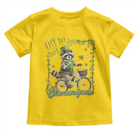 Funny Irish Raccoon Driver Toddler T Shirt Off To Start The Shenanigans