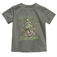 Funny Irish Raccoon Driver Toddler T Shirt Off To Start The Shenanigans