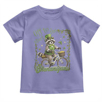 Funny Irish Raccoon Driver Toddler T Shirt Off To Start The Shenanigans