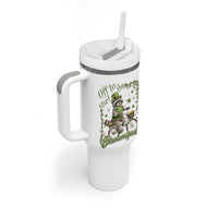 Funny Irish Raccoon Driver Tumbler With Handle Off To Start The Shenanigans