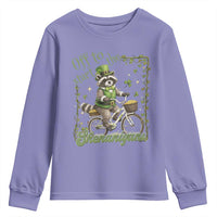 Funny Irish Raccoon Driver Youth Sweatshirt Off To Start The Shenanigans