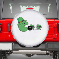 St Patricks Day Retro Gamer Eating Shamrock Lucky Gift Spare Tire Cover