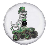 Funny St Patricks Day Dinosaur Truck Spare Tire Cover Lucky Dino Gift