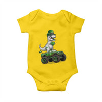 Funny St Patricks Day Dinosaur Truck Baby Onesie Lucky Dino Gift