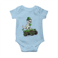 Funny St Patricks Day Dinosaur Truck Baby Onesie Lucky Dino Gift
