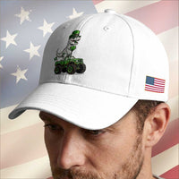 Funny St Patricks Day Dinosaur Truck Baseball Cap Lucky Dino Gift