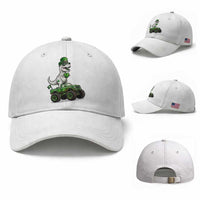 Funny St Patricks Day Dinosaur Truck Baseball Cap Lucky Dino Gift