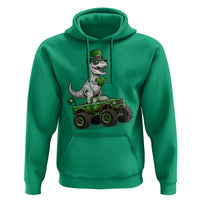 Funny St Patricks Day Dinosaur Truck Hoodie Lucky Dino Gift