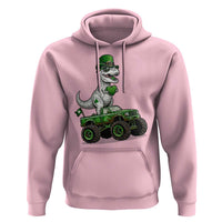 Funny St Patricks Day Dinosaur Truck Hoodie Lucky Dino Gift
