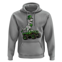 Funny St Patricks Day Dinosaur Truck Hoodie Lucky Dino Gift