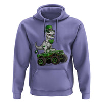 Funny St Patricks Day Dinosaur Truck Hoodie Lucky Dino Gift