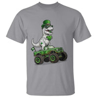 Funny St Patricks Day Dinosaur Truck T Shirt Lucky Dino Gift
