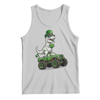 Funny St Patricks Day Dinosaur Truck Tank Top Lucky Dino Gift