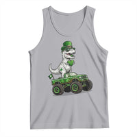 Funny St Patricks Day Dinosaur Truck Tank Top Lucky Dino Gift