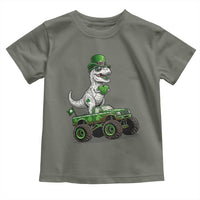 Funny St Patricks Day Dinosaur Truck Toddler T Shirt Lucky Dino Gift