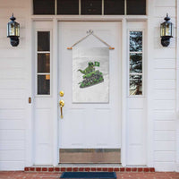 Funny St Patricks Day Dinosaur Truck Garden Flag Irish Holiday Gift