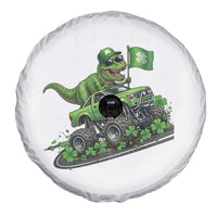 Funny St Patricks Day Dinosaur Truck Spare Tire Cover Irish Holiday Gift
