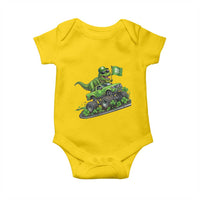 Funny St Patricks Day Dinosaur Truck Baby Onesie Irish Holiday Gift