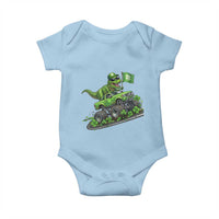 Funny St Patricks Day Dinosaur Truck Baby Onesie Irish Holiday Gift
