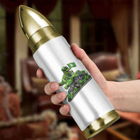 Funny St Patricks Day Dinosaur Truck Bullet Tumbler Irish Holiday Gift