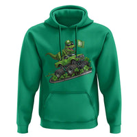 Funny St Patricks Day Dinosaur Truck Hoodie Irish Holiday Gift