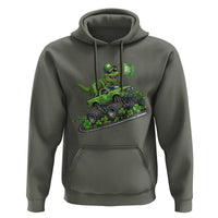 Funny St Patricks Day Dinosaur Truck Hoodie Irish Holiday Gift