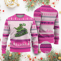 Funny St Patricks Day Dinosaur Truck Ugly Christmas Sweater Irish Holiday Gift