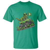 Funny St Patricks Day Dinosaur Truck T Shirt Irish Holiday Gift