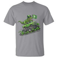 Funny St Patricks Day Dinosaur Truck T Shirt Irish Holiday Gift