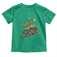 Funny St Patricks Day Dinosaur Truck Toddler T Shirt Irish Holiday Gift