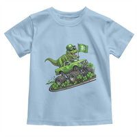 Funny St Patricks Day Dinosaur Truck Toddler T Shirt Irish Holiday Gift