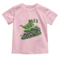Funny St Patricks Day Dinosaur Truck Toddler T Shirt Irish Holiday Gift
