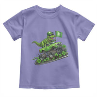 Funny St Patricks Day Dinosaur Truck Toddler T Shirt Irish Holiday Gift