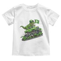 Funny St Patricks Day Dinosaur Truck Toddler T Shirt Irish Holiday Gift