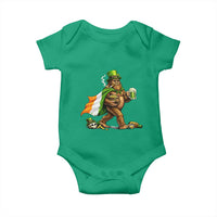 Funny St Patricks Day Bigfoot Baby Onesie Mythical Party Gift
