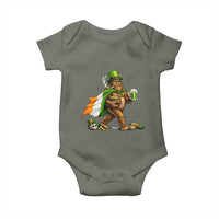 Funny St Patricks Day Bigfoot Baby Onesie Mythical Party Gift