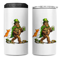 Funny St Patricks Day Bigfoot 4 in 1 Can Cooler Tumbler Mythical Party Gift