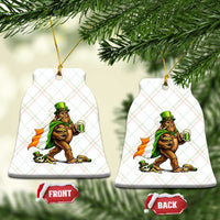 Funny St Patricks Day Bigfoot Ceramic Ornament Mythical Party Gift