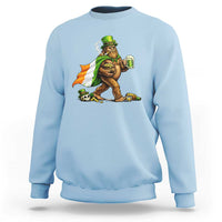 Funny St Patricks Day Bigfoot Sweatshirt Mythical Party Gift