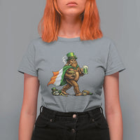 Funny St Patricks Day Bigfoot T Shirt For Women Mythical Party Gift