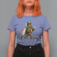 Funny St Patricks Day Bigfoot T Shirt For Women Mythical Party Gift