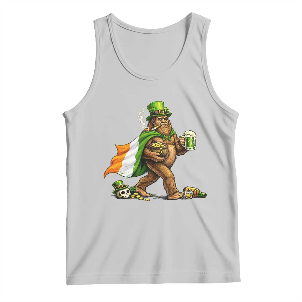 Funny St Patricks Day Bigfoot Tank Top Mythical Party Gift