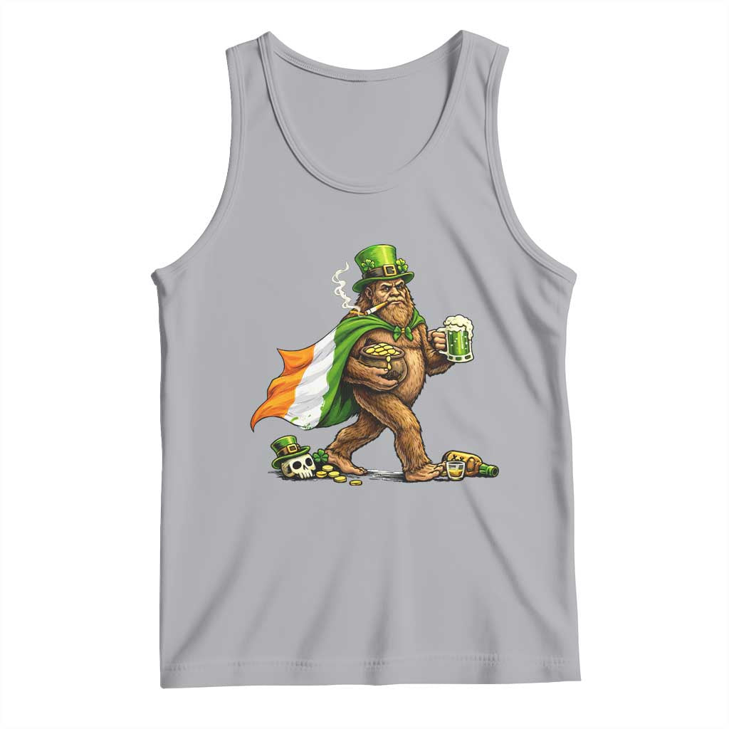 Funny St Patricks Day Bigfoot Tank Top Mythical Party Gift
