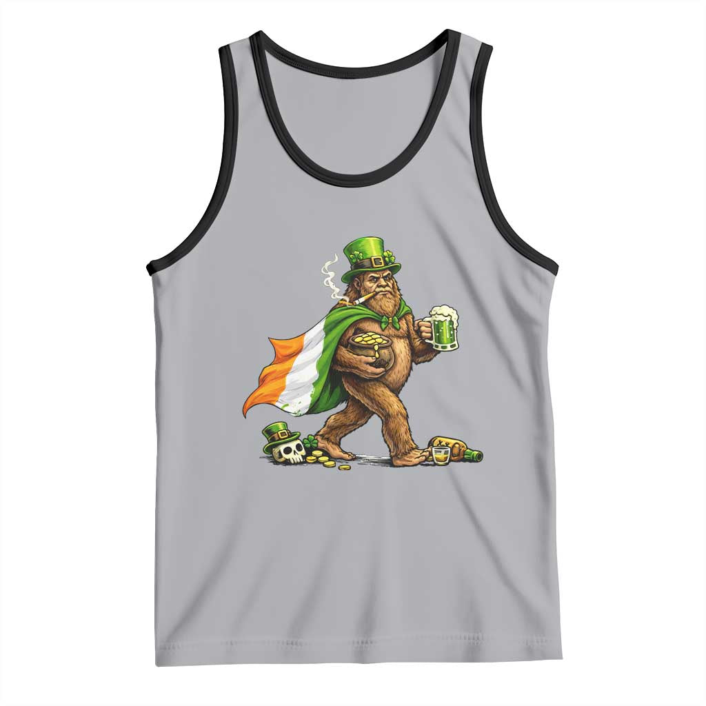 Funny St Patricks Day Bigfoot Tank Top Mythical Party Gift