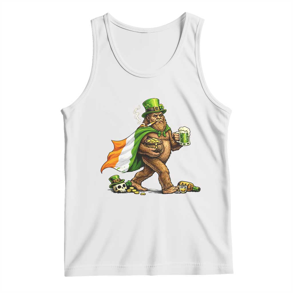 Funny St Patricks Day Bigfoot Tank Top Mythical Party Gift